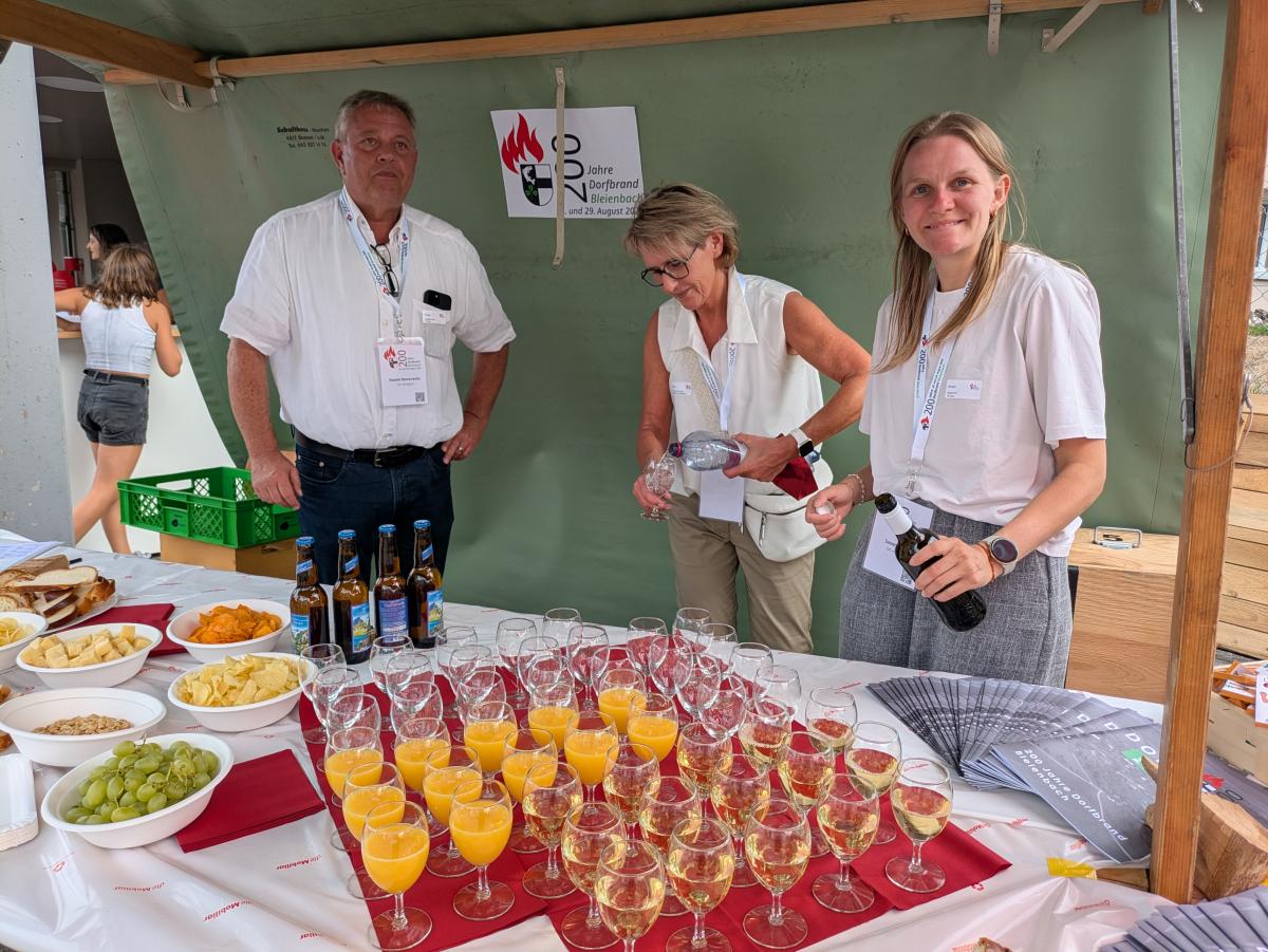 Apéro für die geladenen Gäste